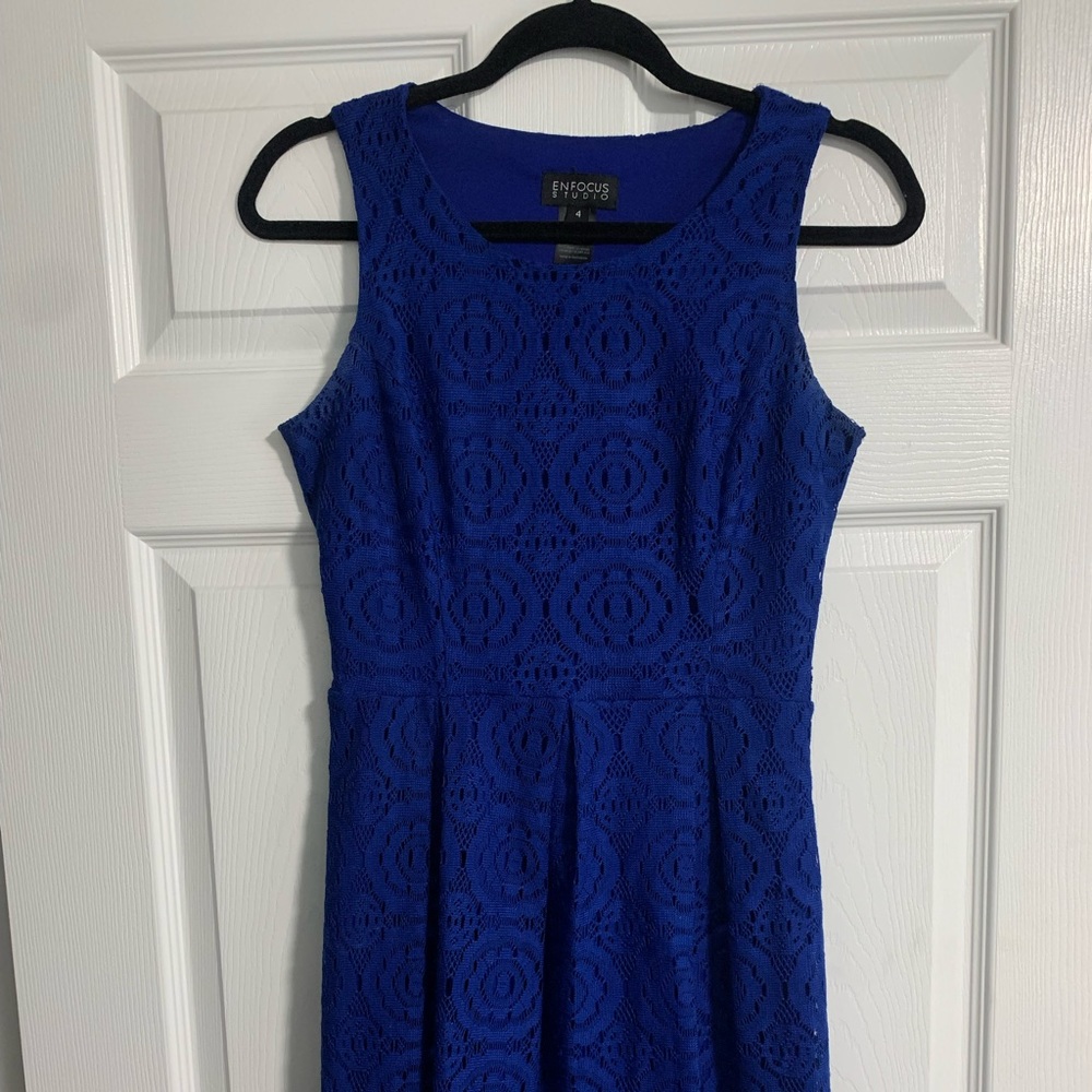 Women’s blue dress